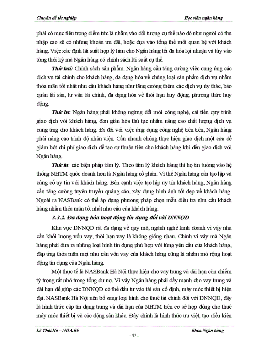 image for page Giải pháp mở rộng tín dụng đối với các Doanh nghiệp ngoài quốc doanh tại chi nhánh NHTM cổ phần Bắc Á Hà Nội 1