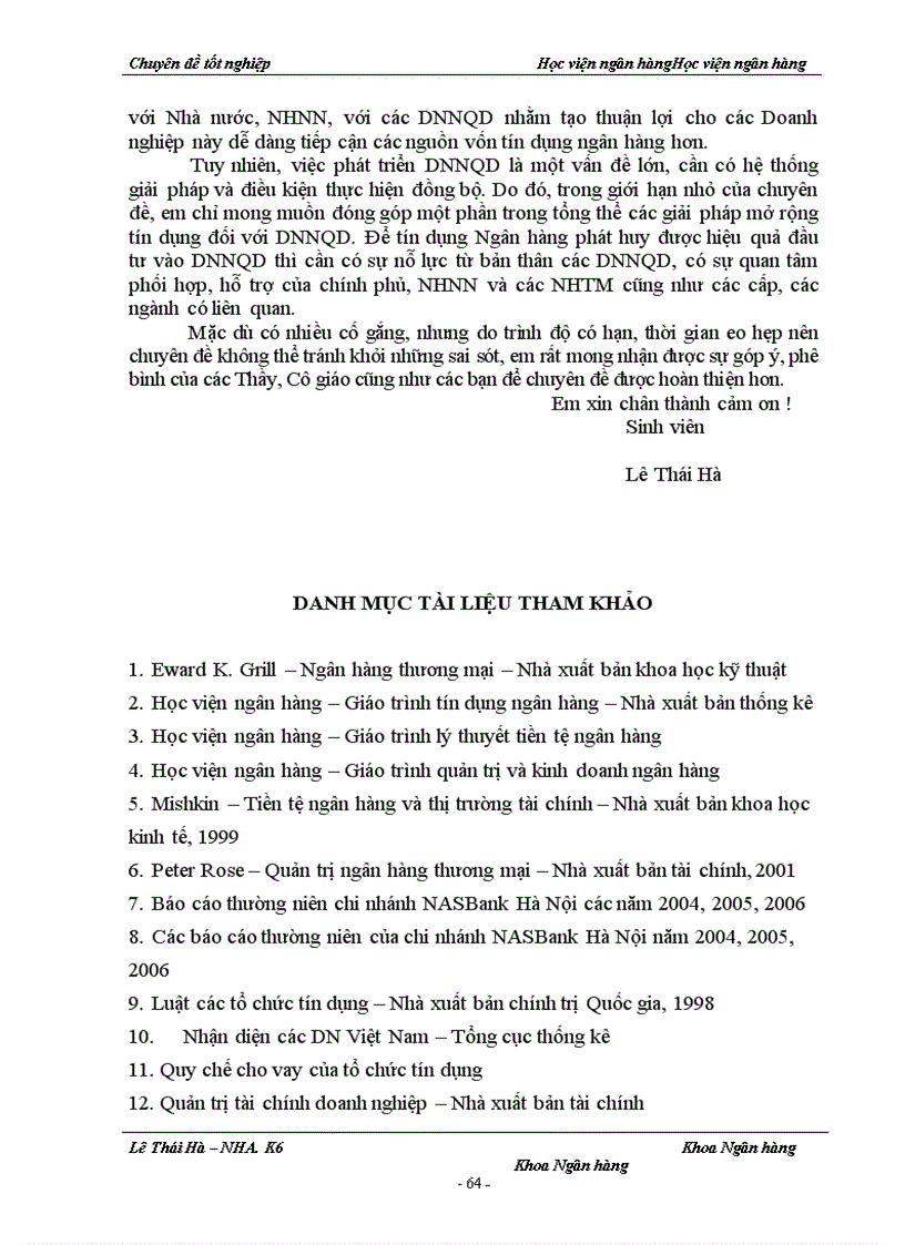 image for page Giải pháp mở rộng tín dụng đối với các Doanh nghiệp ngoài quốc doanh tại chi nhánh NHTM cổ phần Bắc Á Hà Nội 1