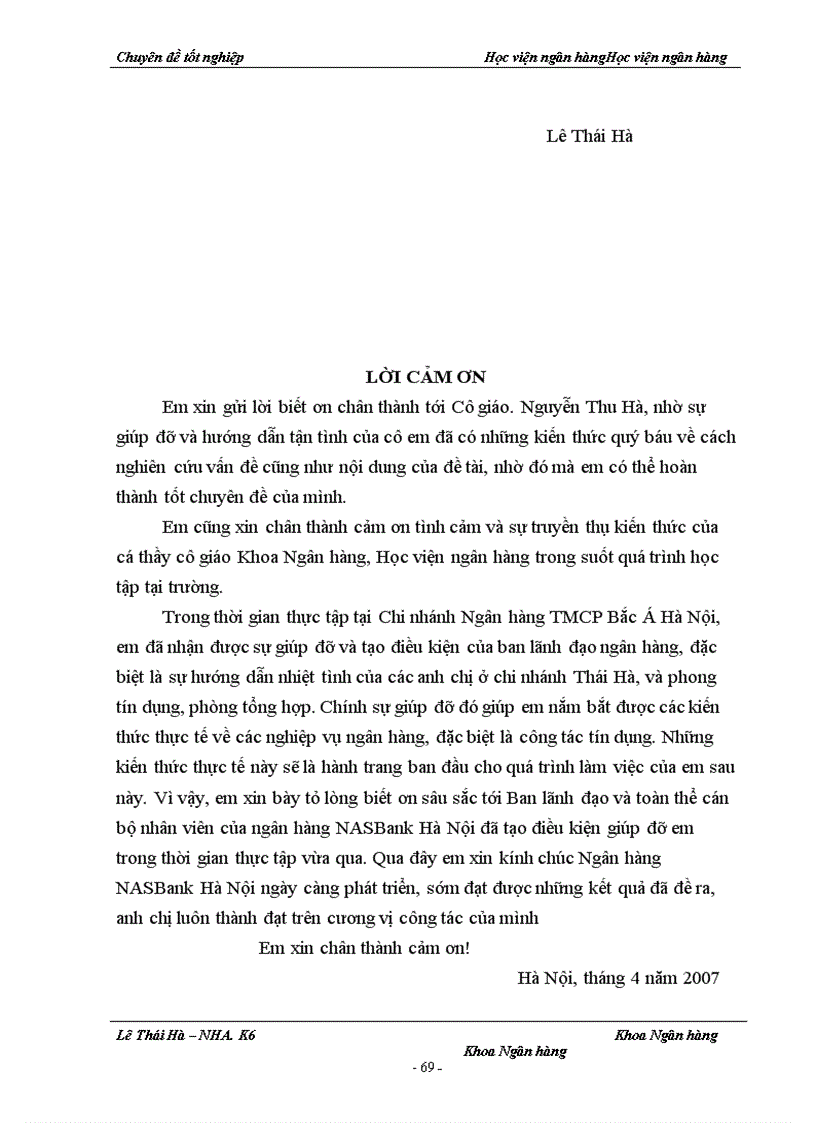 image for page Giải pháp mở rộng tín dụng đối với các Doanh nghiệp ngoài quốc doanh tại chi nhánh NHTM cổ phần Bắc Á Hà Nội 1