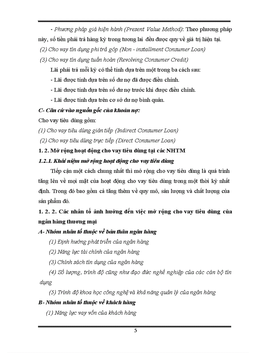 image for page Mở rộng hoạt động cho vay tiêu dùng tại Ngân hàng nông nghiệp và phát triển nông thôn chi nhánh Đông Anh 1