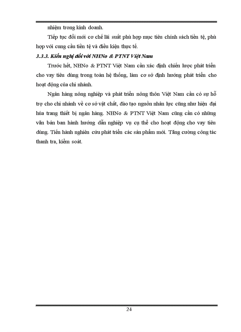 image for page Mở rộng hoạt động cho vay tiêu dùng tại Ngân hàng nông nghiệp và phát triển nông thôn chi nhánh Đông Anh 1