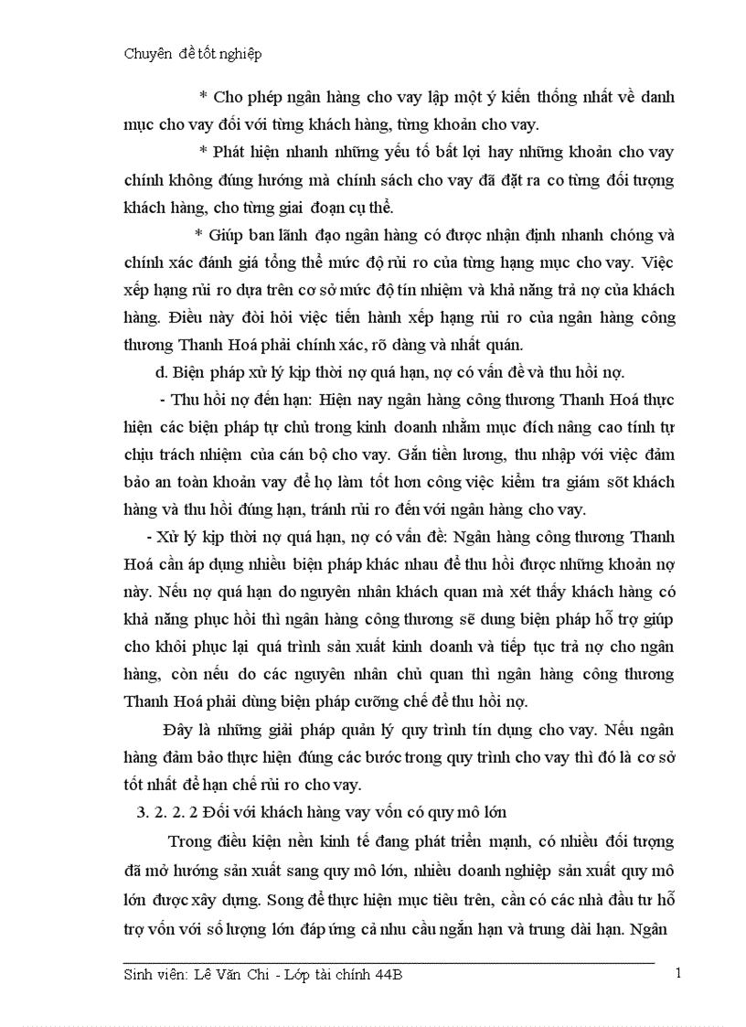 image for page Giải pháp hạn chế rủi ro trong hoạt động cho vay của ngân hàng công thương Thanh Hoá 1