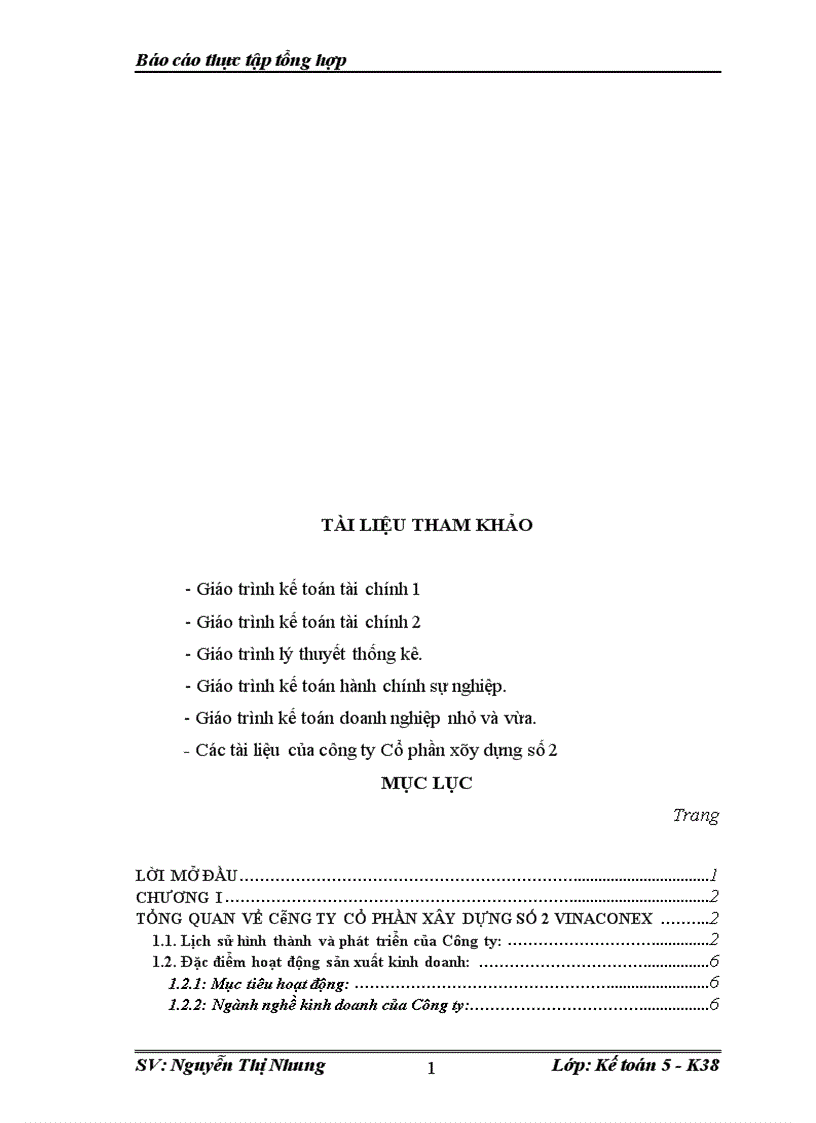 image for page Báo cáo thực tập tổng hợp tại Công ty Cổ phần Xây dựng số 2