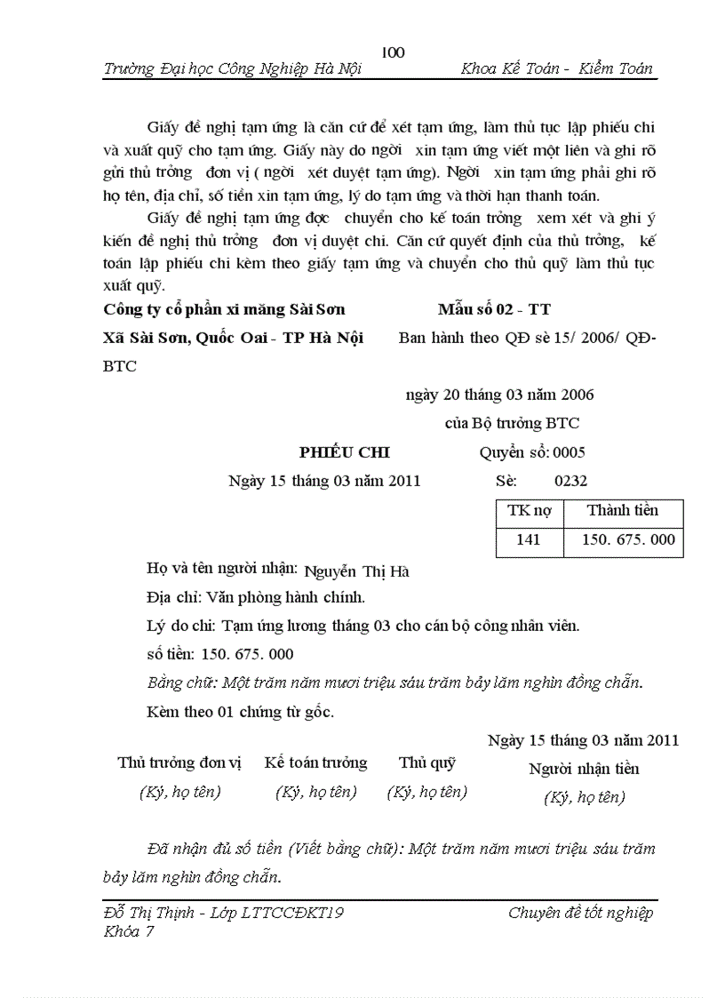 image for page Hoàn thiện kế toán tiền lương và các khoản trích theo lương tại Công ty cổ phần xi măng Sài Sơn