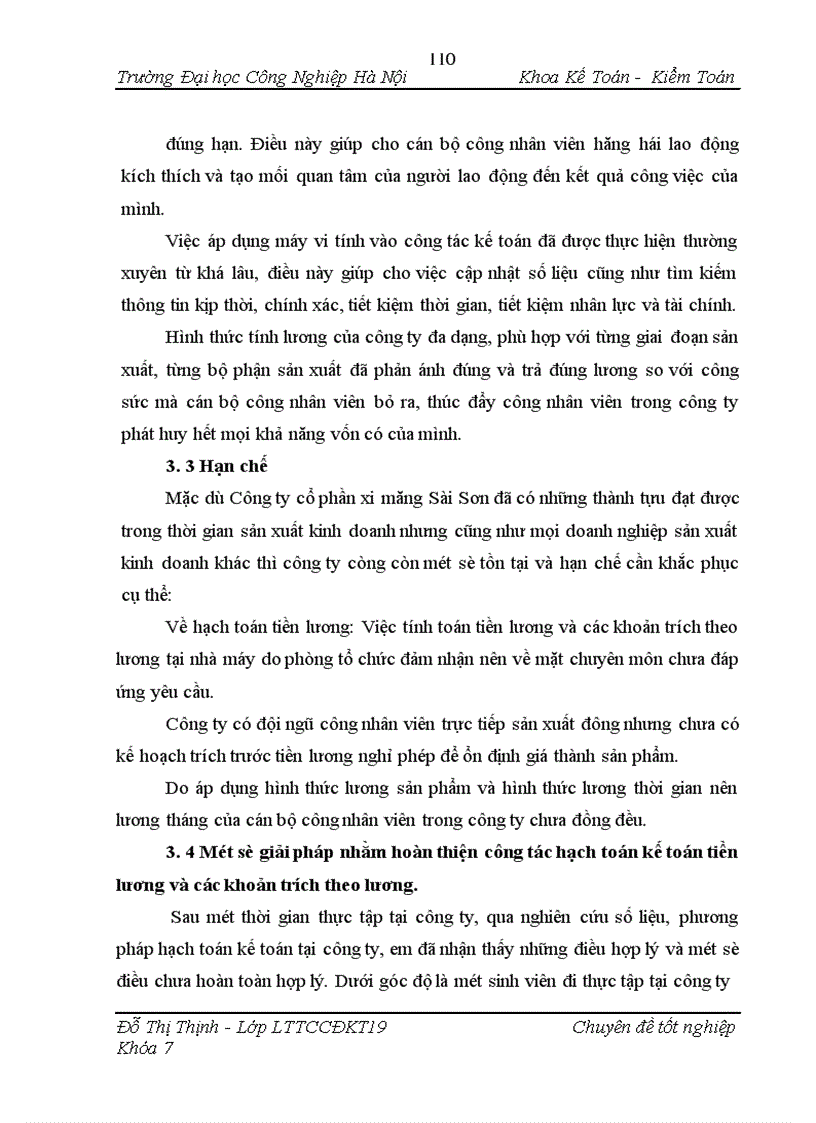 image for page Hoàn thiện kế toán tiền lương và các khoản trích theo lương tại Công ty cổ phần xi măng Sài Sơn