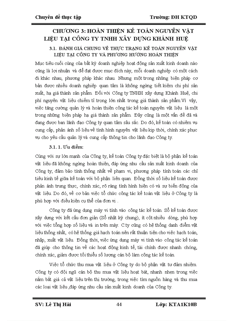 image for page Tổ chức công tác kế toán nguyên vật liệu tại Công ty TNHH xây dựng Khánh Huệ