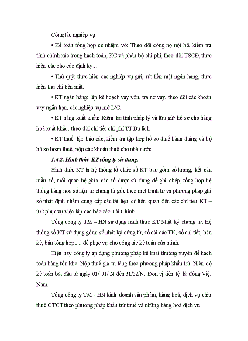 image for page Tổ chức kế toán bán hàng và xác định kết quả bán hàng tại Tổng công ty Thương Mại Hà Nội