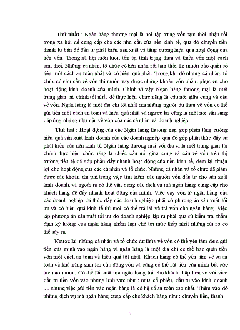 image for page Một số giải pháp nhằm nâng cao hiệu quả huy động vốn và sử dụng vốn tại Ngân hàng nông nghiệp và Phát triển nông thôn quận Hai Bà Trưng 1