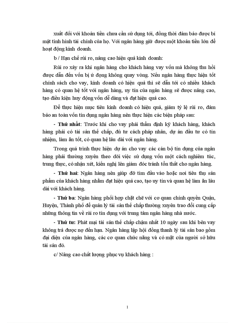 image for page Một số giải pháp nhằm nâng cao hiệu quả huy động vốn và sử dụng vốn tại Ngân hàng nông nghiệp và Phát triển nông thôn quận Hai Bà Trưng 1