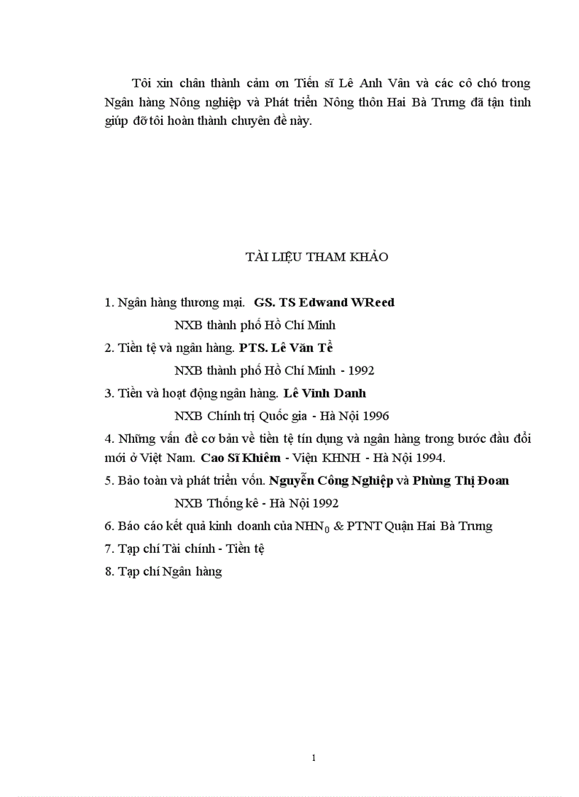 image for page Một số giải pháp nhằm nâng cao hiệu quả huy động vốn và sử dụng vốn tại Ngân hàng nông nghiệp và Phát triển nông thôn quận Hai Bà Trưng 1