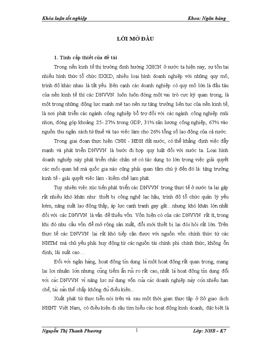 image for page Giải pháp nâng cao chất lượng tín dụng đối với DNVVN tại Sở giao dịch NHNT Việt Nam 1