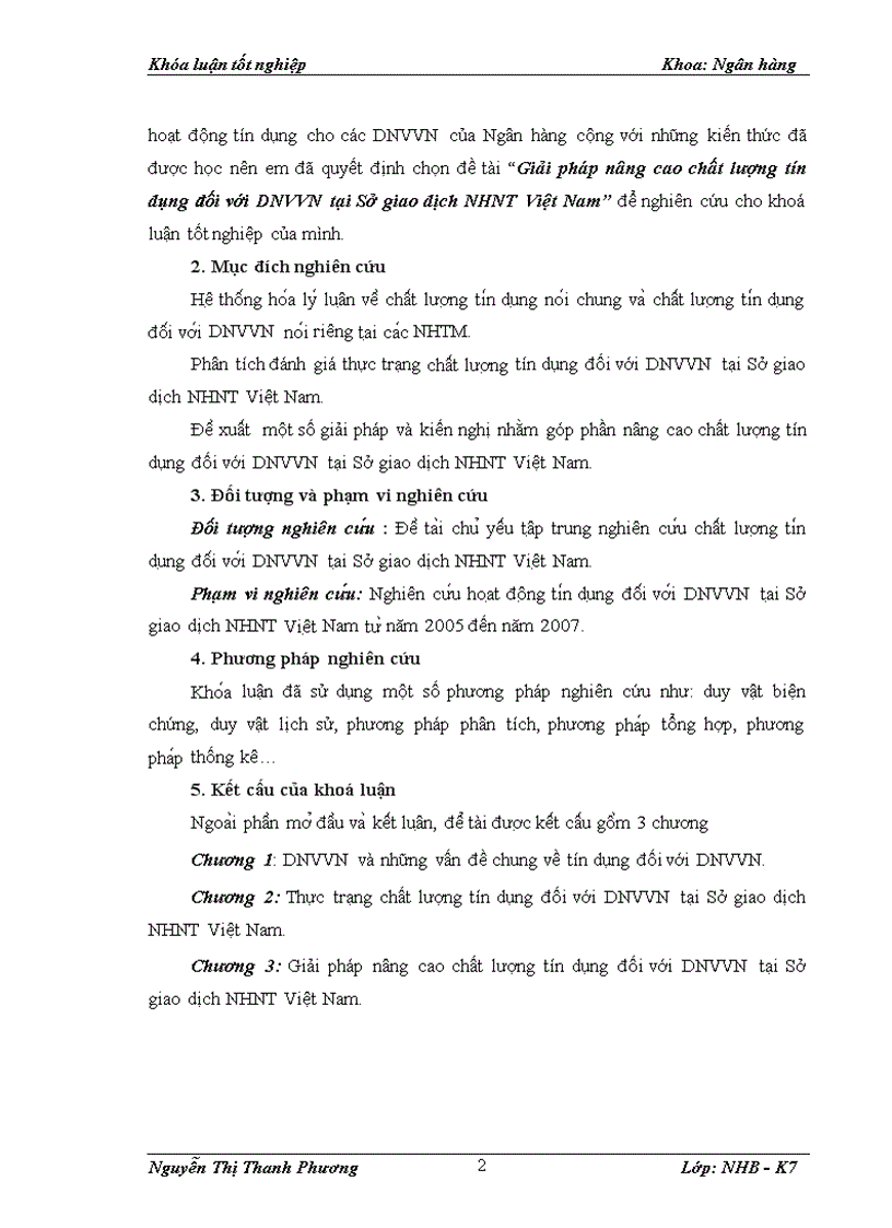 image for page Giải pháp nâng cao chất lượng tín dụng đối với DNVVN tại Sở giao dịch NHNT Việt Nam 1