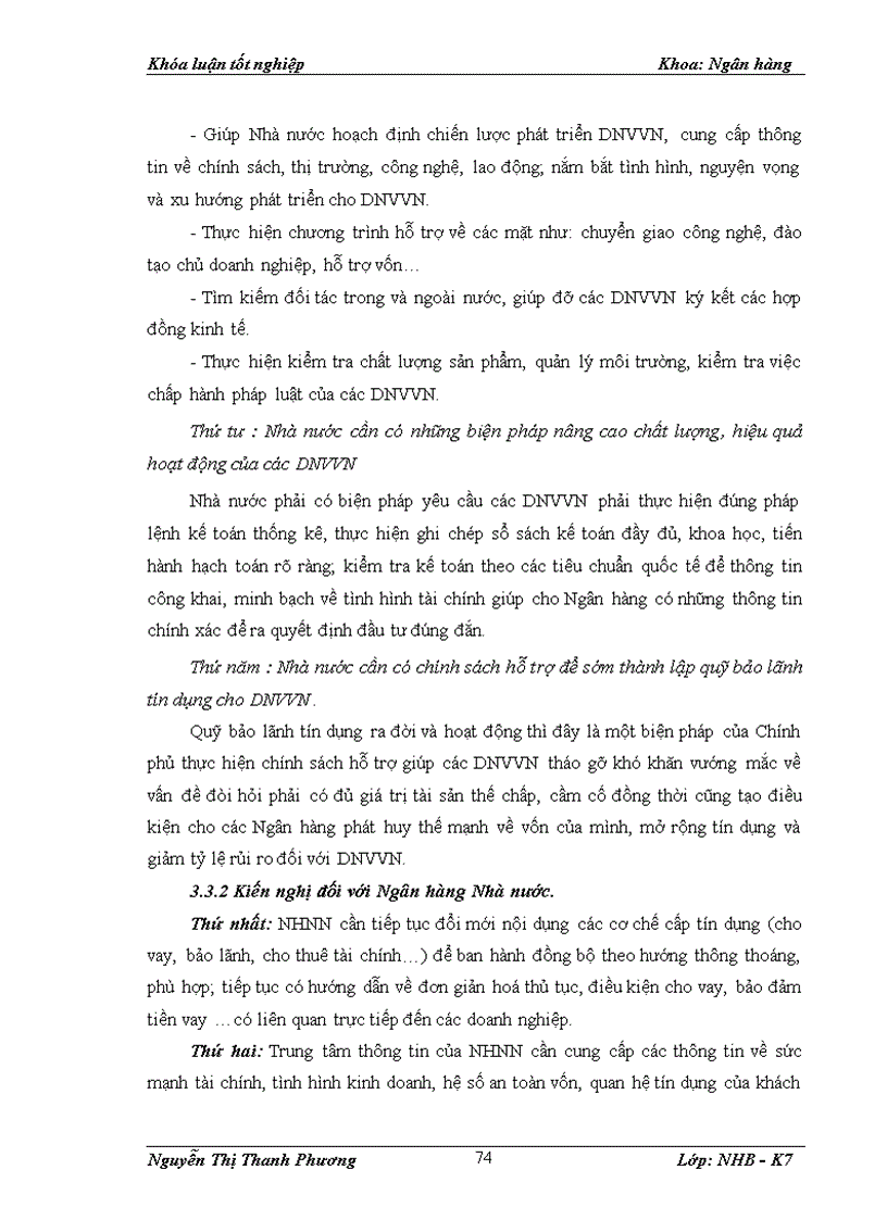 image for page Giải pháp nâng cao chất lượng tín dụng đối với DNVVN tại Sở giao dịch NHNT Việt Nam 1