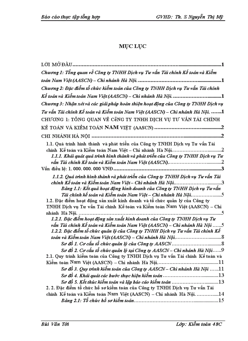 image for page Nhận xét và các giải pháp hoàn thiện hoạt động của Công ty TNHH Dịch vụ Tư vấn Tài chính Kế toán và Kiểm toán Nam Việt AASCN Chi nhánh Hà Nội
