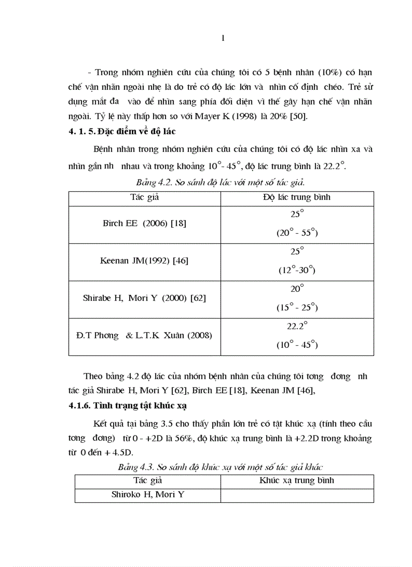 image for page Đánh giá kết quả phẫu thuật điều trị lác trong cơ năng bẩm sinh