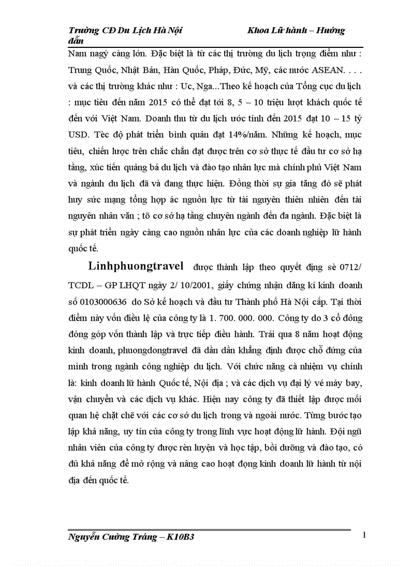 image for page Hoạt động của bộ phận hướng dẫn viên trong công ty Linhphuong travel