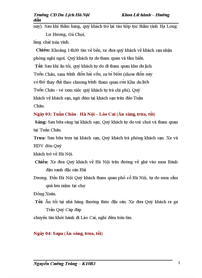 image for page Hoạt động của bộ phận hướng dẫn viên trong công ty Linhphuong travel