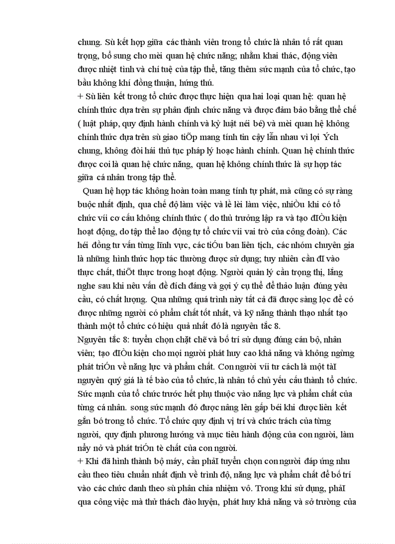 image for page Mối quan hệ và tính tất yếu giữa 8 nguyên tắc trong doanh nghiệp