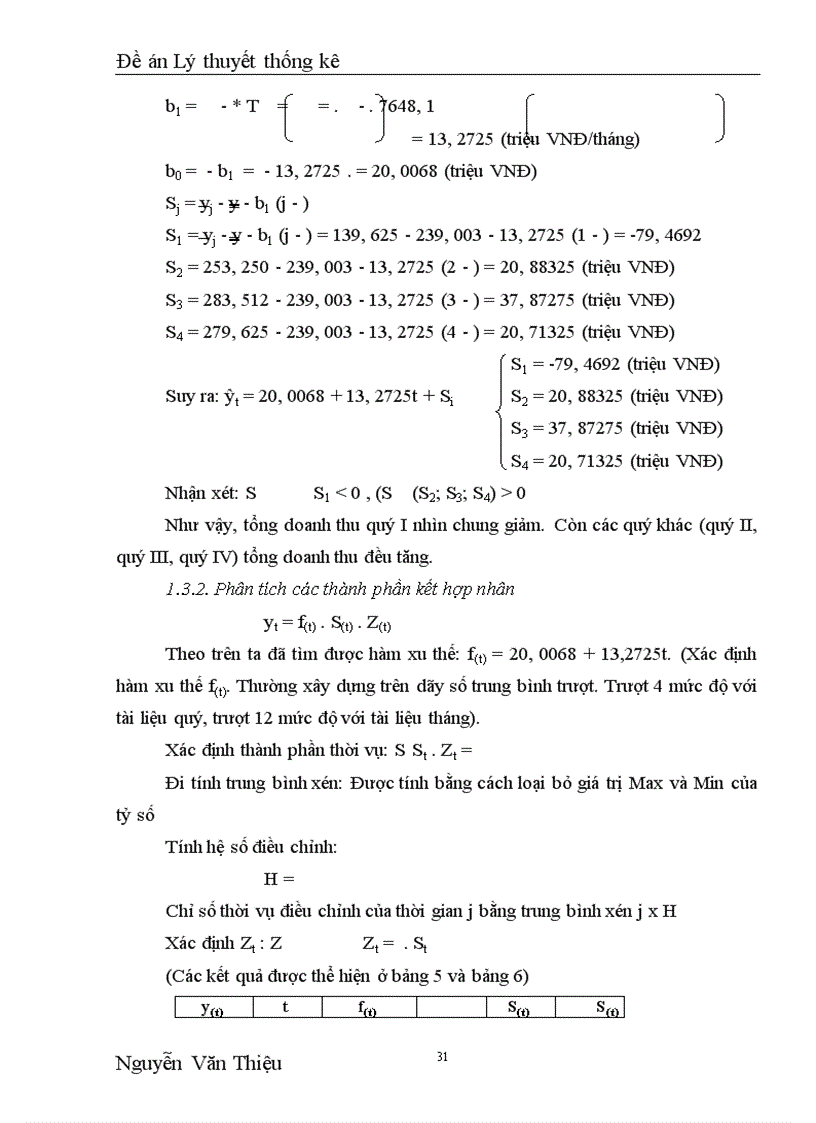 image for page Dùng phương pháp dãy số thời gian để phân tích sự biến động tổng doanh thu của công ty TNHH Thiết bị Giặt Là Công nghiệp và dự báo năm 2004 1