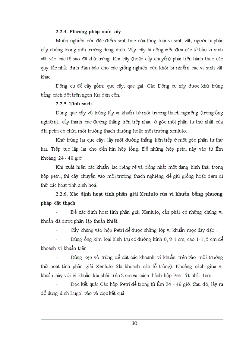 image for page Phân lập tuyển chọn và ứng dụng một số vi khuẩn có khả năng phân giải xenlulo góp phần xử lý rác thải sinh hoạt