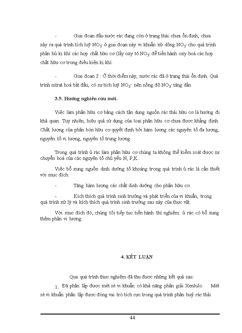 image for page Phân lập tuyển chọn và ứng dụng một số vi khuẩn có khả năng phân giải xenlulo góp phần xử lý rác thải sinh hoạt
