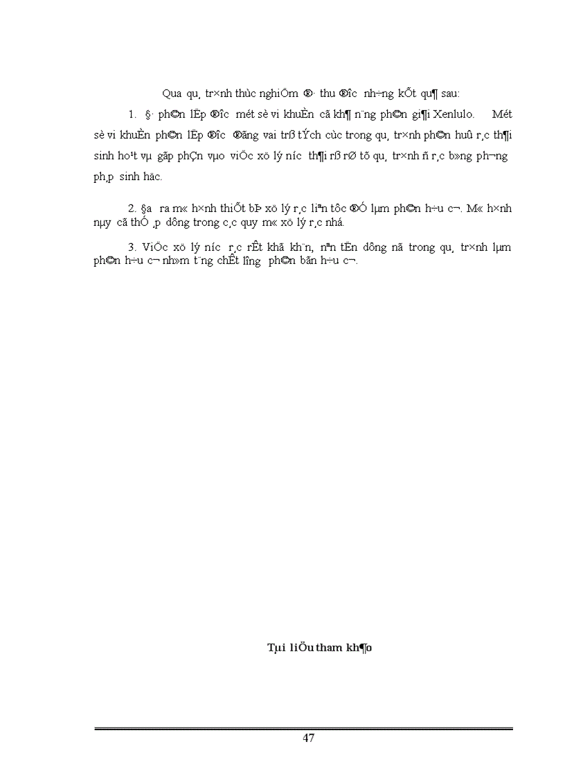 image for page Phân lập tuyển chọn và ứng dụng một số vi khuẩn có khả năng phân giải xenlulo góp phần xử lý rác thải sinh hoạt