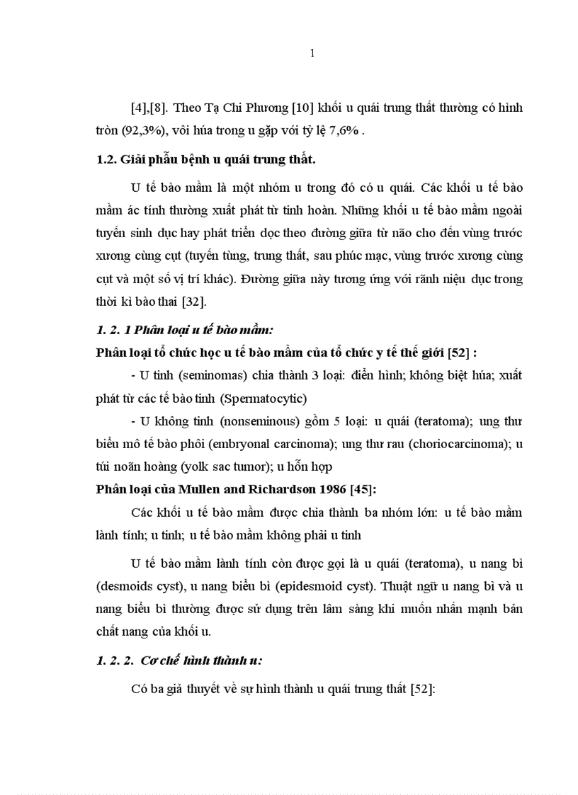 image for page Mô tả đặc điểm hình ảnh và giá trị chẩn đoán của cắt lớp vi tính đối với U quái trung thất