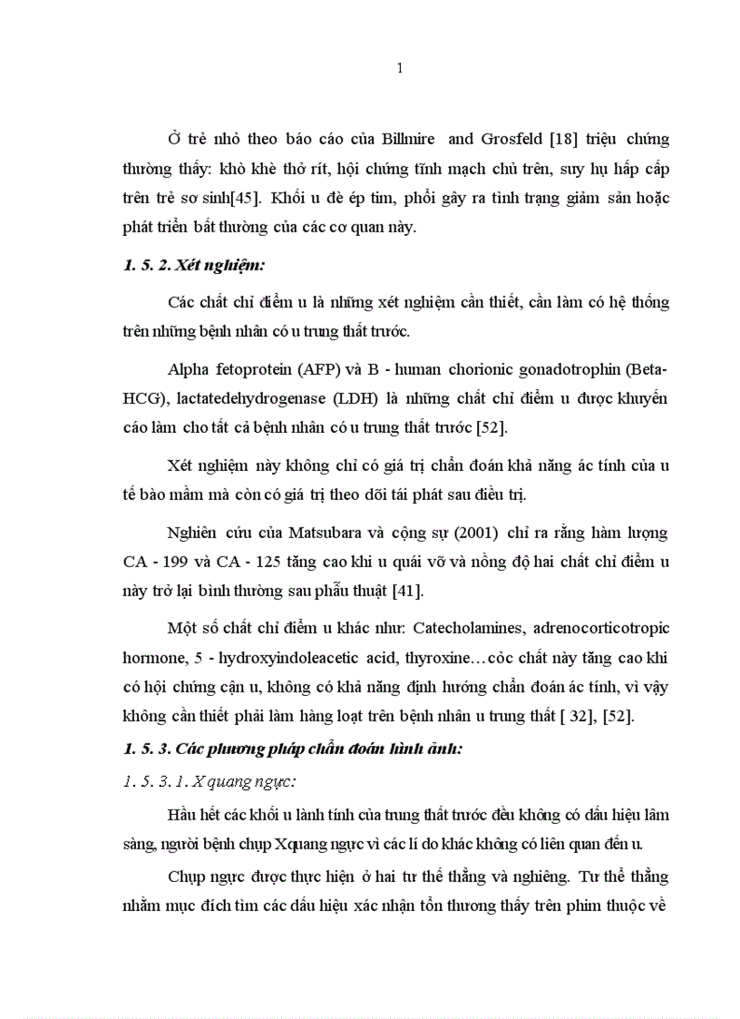 image for page Mô tả đặc điểm hình ảnh và giá trị chẩn đoán của cắt lớp vi tính đối với U quái trung thất