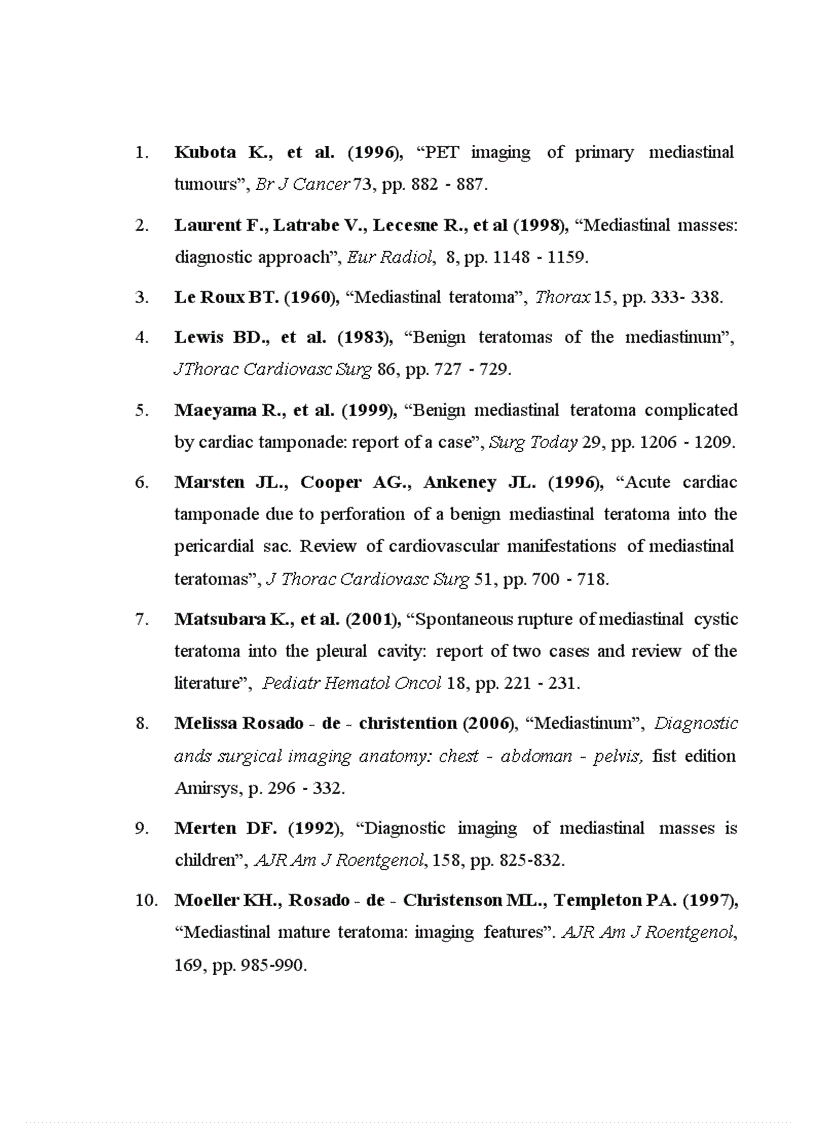 image for page Mô tả đặc điểm hình ảnh và giá trị chẩn đoán của cắt lớp vi tính đối với U quái trung thất