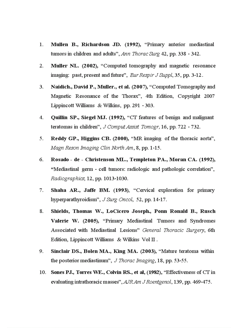 image for page Mô tả đặc điểm hình ảnh và giá trị chẩn đoán của cắt lớp vi tính đối với U quái trung thất