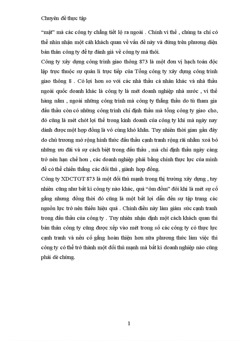 image for page Thực trạng và giải pháp nhằm nâng cao sức cạnh tranh trong đấu thầu ở công ty xây dựng công trình giao thông 873 1