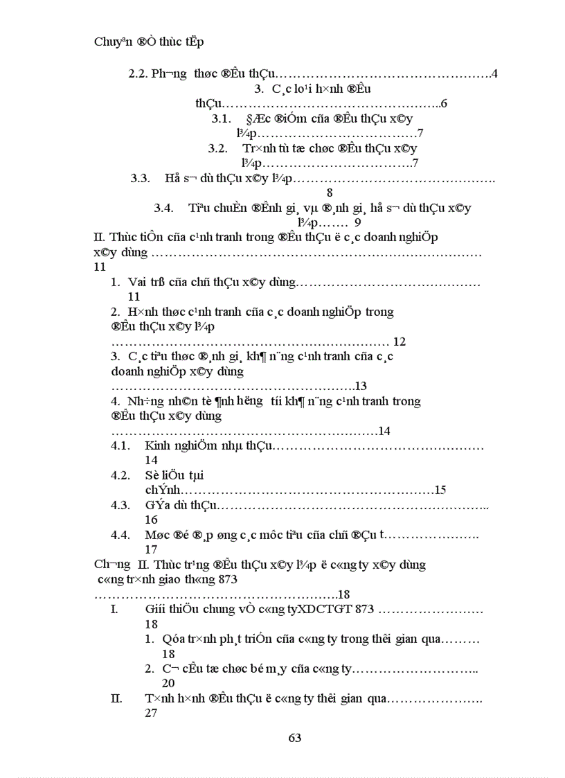 image for page Thực trạng và giải pháp nhằm nâng cao sức cạnh tranh trong đấu thầu ở công ty xây dựng công trình giao thông 873 1