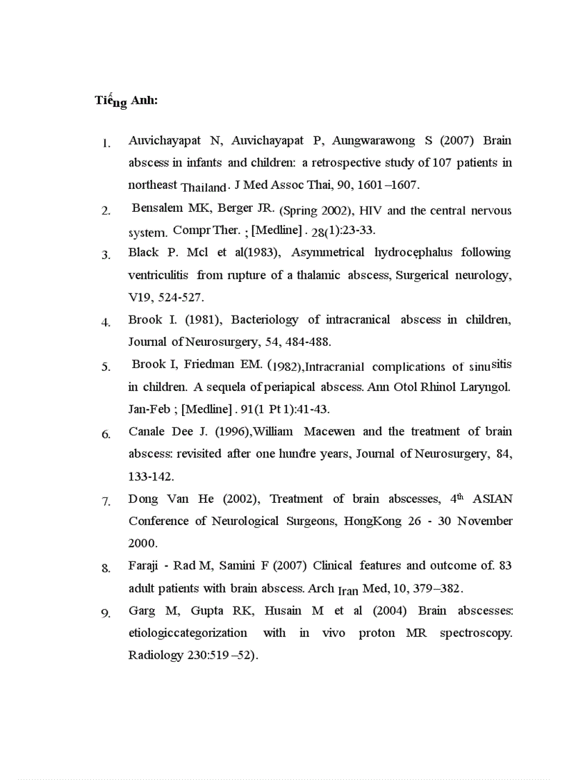 image for page Đặc điểm lâm sàng cận lâm sàng áp xe n o ở trẻ em