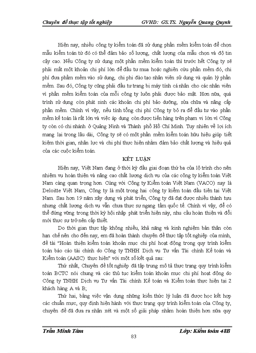 image for page Hoàn thiện kiểm toán khoản mục chi phí hoạt động trong quy trình kiểm toán báo cáo tài chính do Công ty TNHH Dịch vụ Tư vấn Tài chính Kế toán và Kiểm toán AASC thực hiện