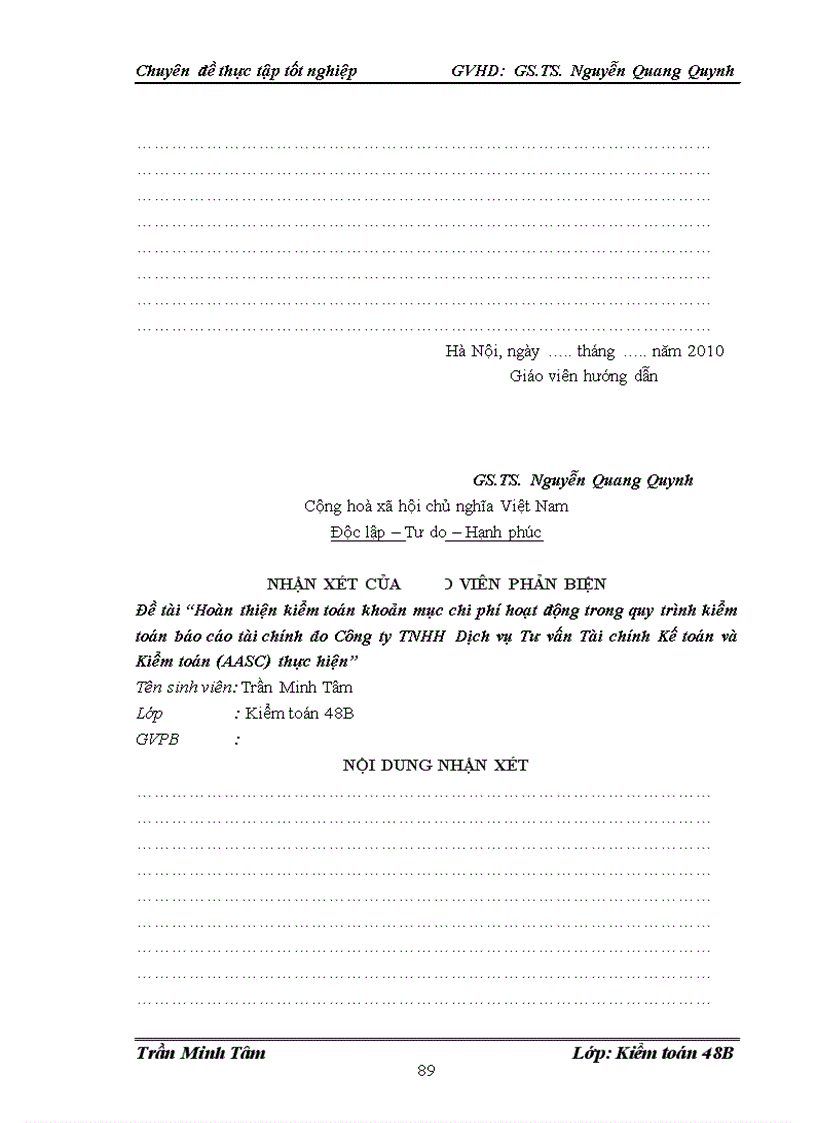 image for page Hoàn thiện kiểm toán khoản mục chi phí hoạt động trong quy trình kiểm toán báo cáo tài chính do Công ty TNHH Dịch vụ Tư vấn Tài chính Kế toán và Kiểm toán AASC thực hiện