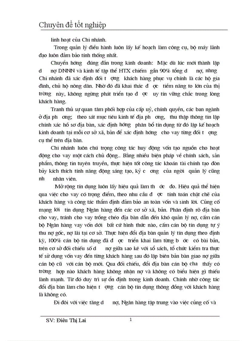 image for page Phân tích đánh giá thực trạng hoạt động tín dụng đối với hộ sản xuất tại NHNo PTNT Quỳnh Nhai Tỉnh Sơn La