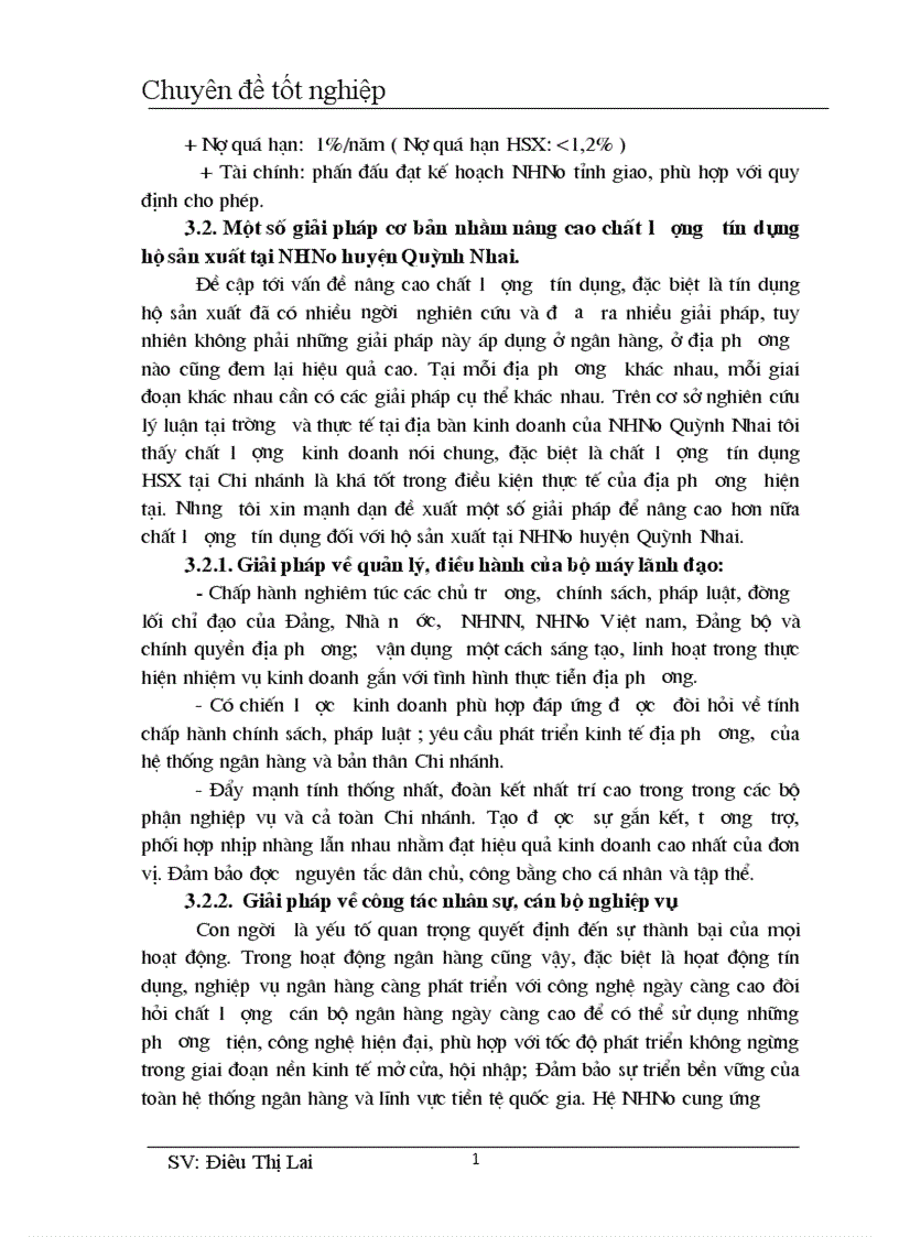image for page Phân tích đánh giá thực trạng hoạt động tín dụng đối với hộ sản xuất tại NHNo PTNT Quỳnh Nhai Tỉnh Sơn La