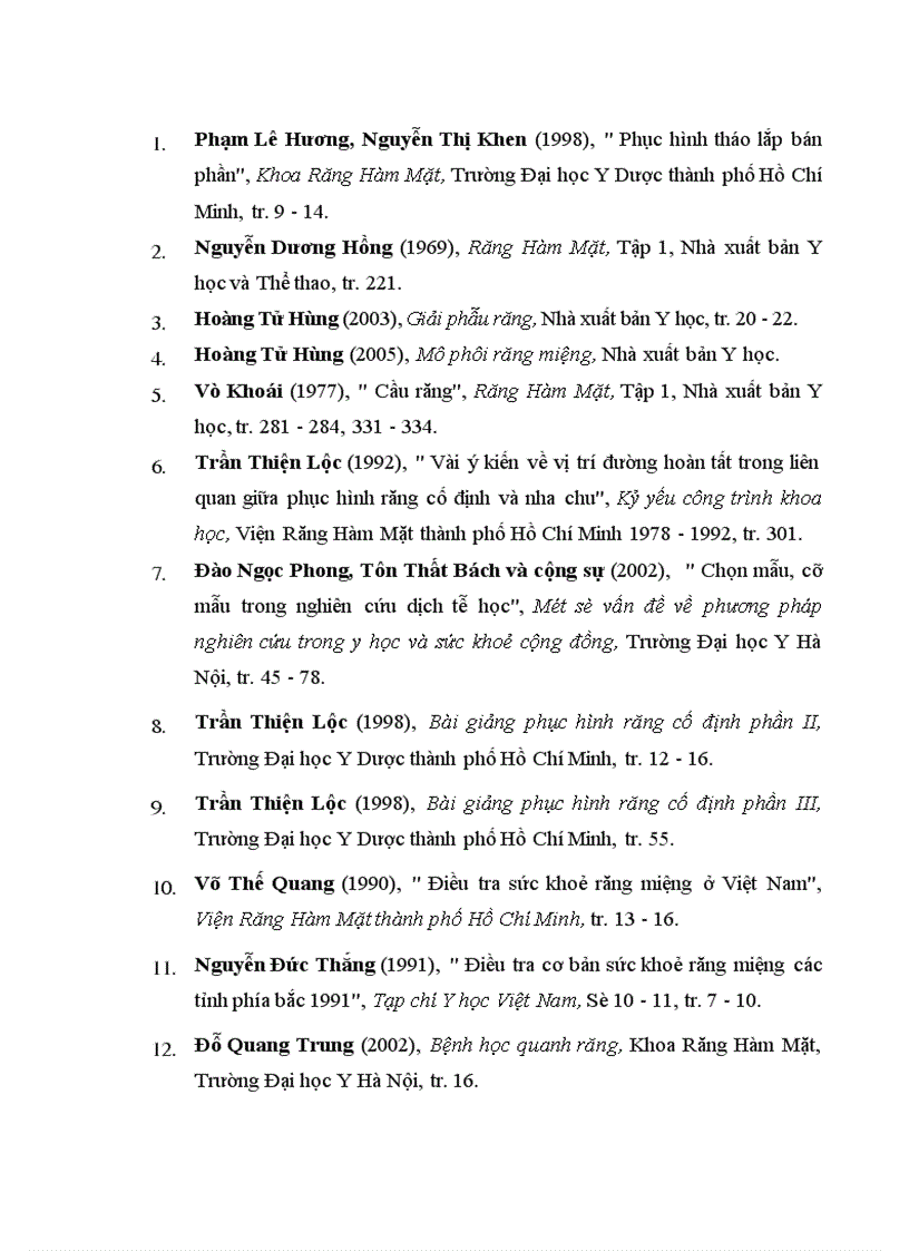 image for page Nghiên cứu răng trụ và đánh giá hiệu quả của cầu cổ điển