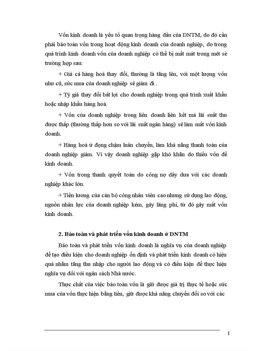 image for page Vốn và hiệu quả sử dụng vốn trong các Doanh nghiệp thương mại