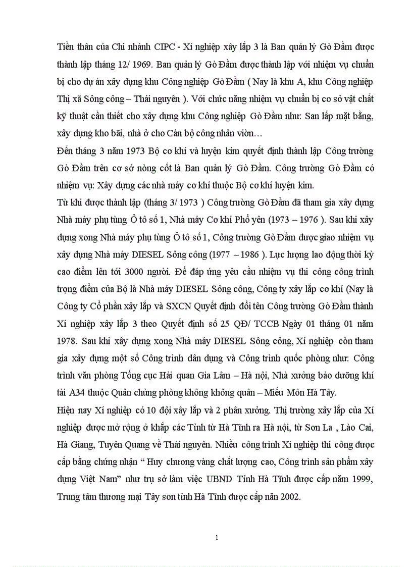 image for page Phân tích tình hình tài chính của Chi nhánh CIPC Xí nghiệp Xây lắp 3 Sông Công