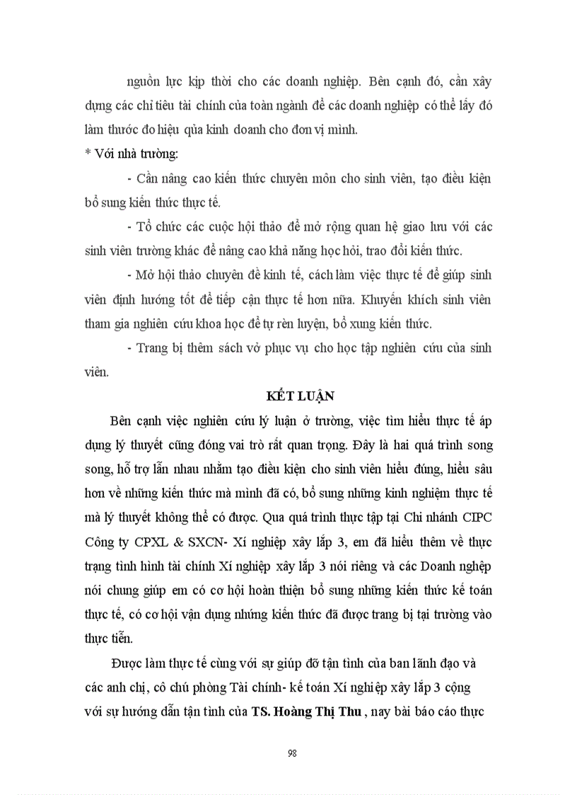 image for page Phân tích tình hình tài chính của Chi nhánh CIPC Xí nghiệp Xây lắp 3 Sông Công