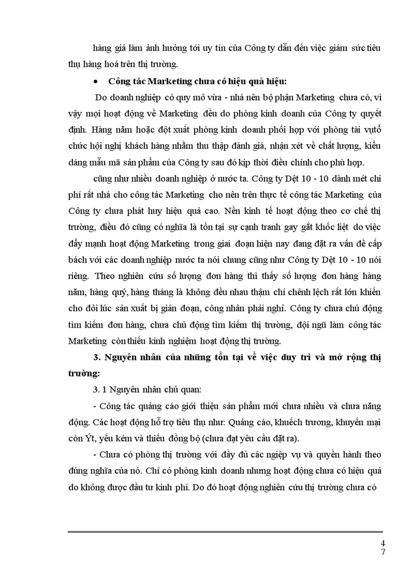 image for page Một số biện pháp nhằm duy trì và mở rộng thị trường tiêu thụ sản phẩm tại Công ty cổ phần Dệt 10 10 1