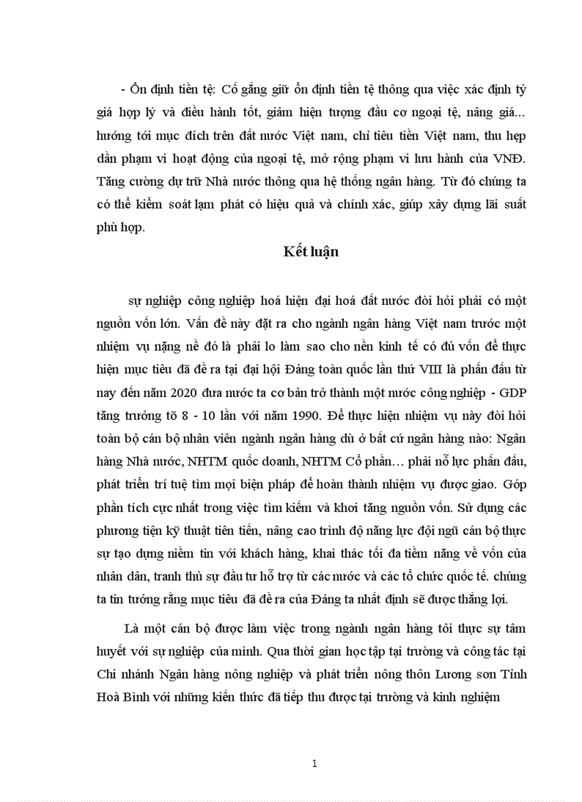 image for page Giải pháp mở rộng huy động vốn tại chi nhánh NHNo PTNT huyện Lương sơn Tỉnh Hòa Bình
