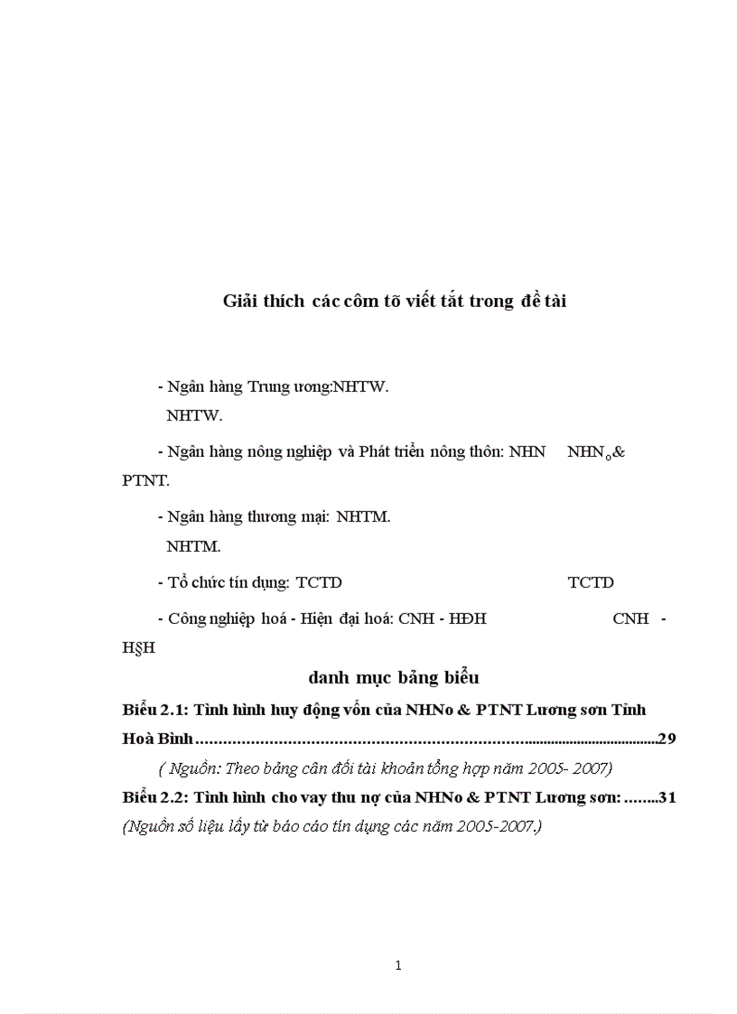 image for page Giải pháp mở rộng huy động vốn tại chi nhánh NHNo PTNT huyện Lương sơn Tỉnh Hòa Bình