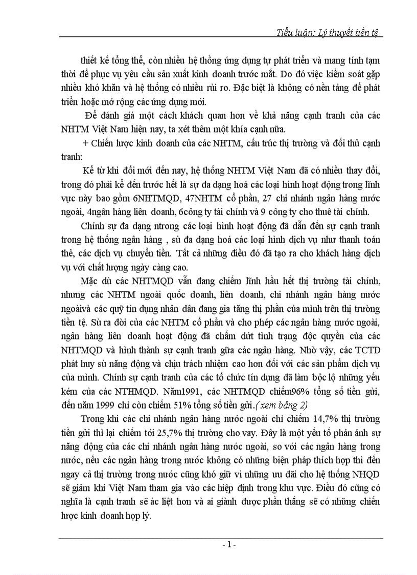 image for page Các giải pháp tăng cường khả năng cạnh tranh của các ngân hàng thương mại việt nam để tham gia hội nhập kinh tế tài chính khu vực và thế giới 1