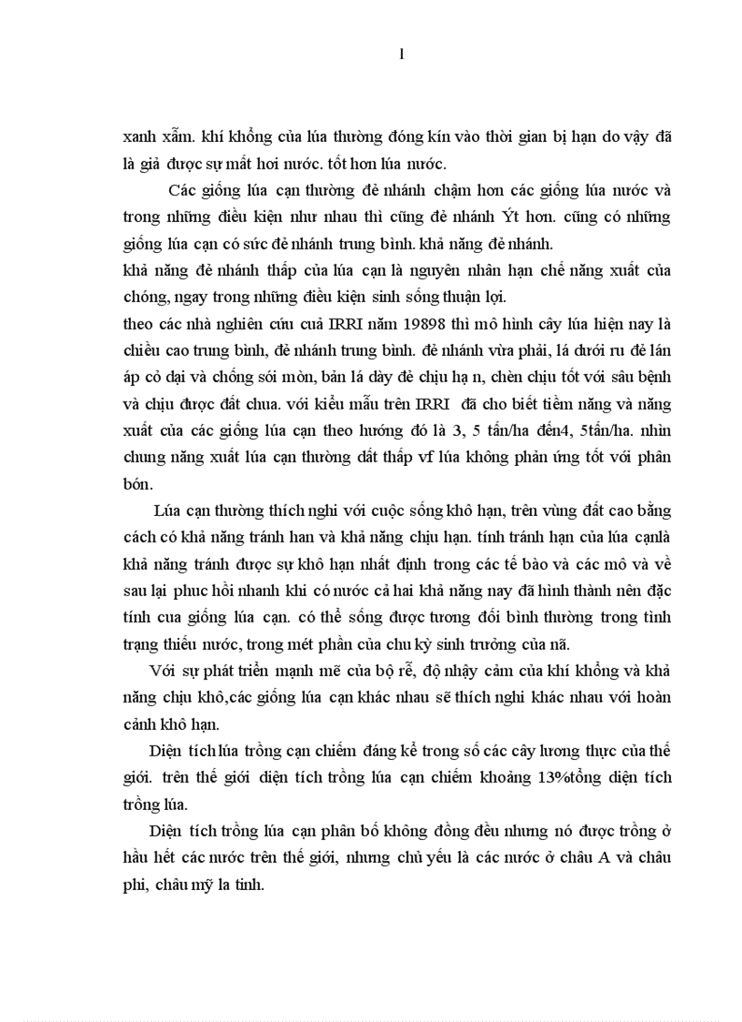 image for page Đánh giá khả năng sinh trưởng và phát triển của một số giống lúa cạn tại trường đại học nông lâm thái nguyên vụ mùa 2009