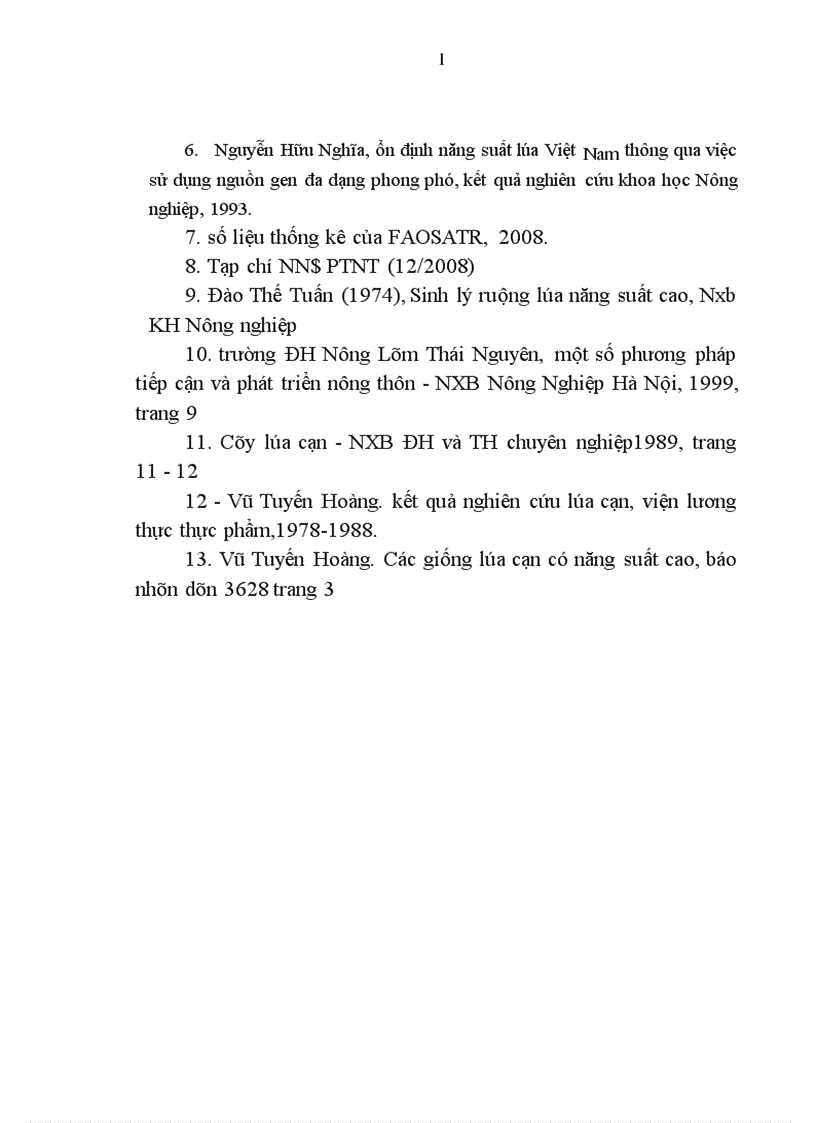 image for page Đánh giá khả năng sinh trưởng và phát triển của một số giống lúa cạn tại trường đại học nông lâm thái nguyên vụ mùa 2009