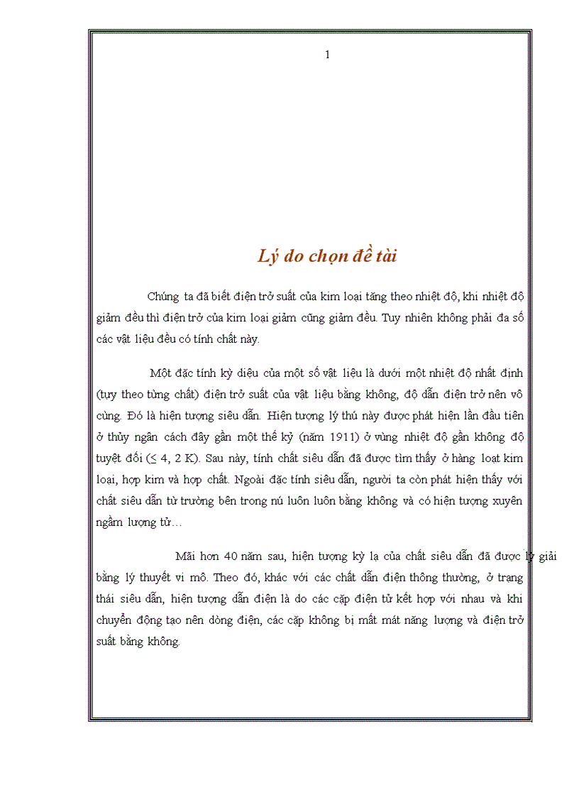 image for page Hiện tượng siêu dẫn và những ứng dụng trong khoa học đời sống