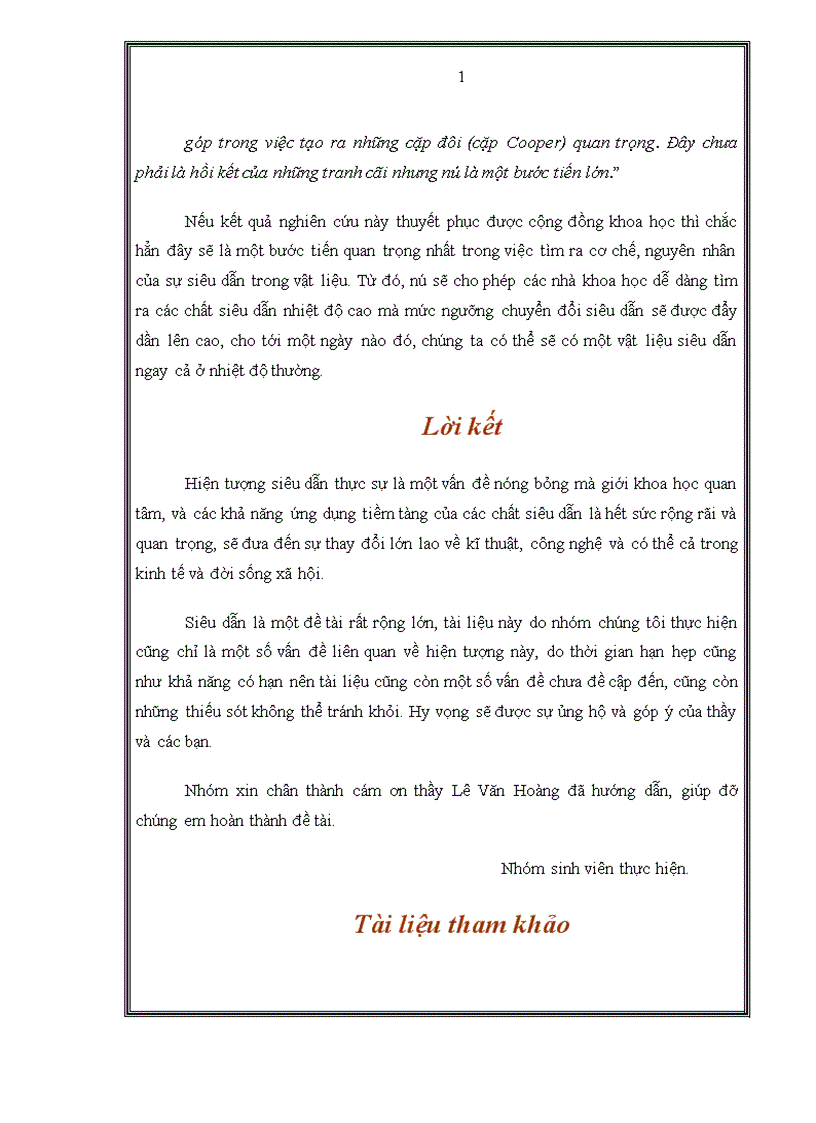 image for page Hiện tượng siêu dẫn và những ứng dụng trong khoa học đời sống