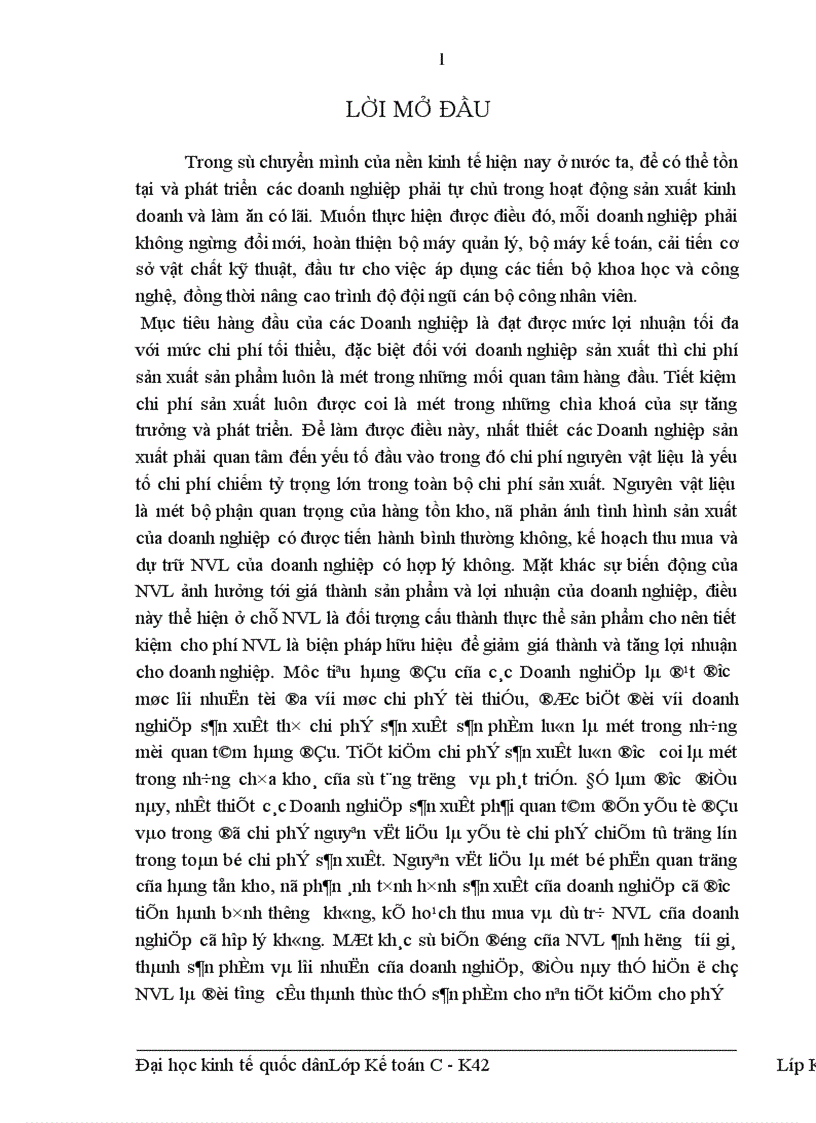 image for page Hạch toán Nguyên vật liệu với việc nâng cao hiệu quả quản lý và sử dụng Nguyên vật liệu tại công ty Cổ phần Dược phẩm Hà Nội 1
